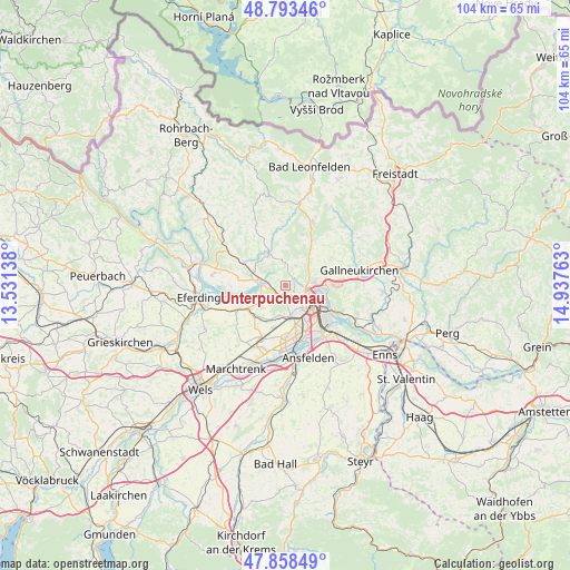 Unterpuchenau on map