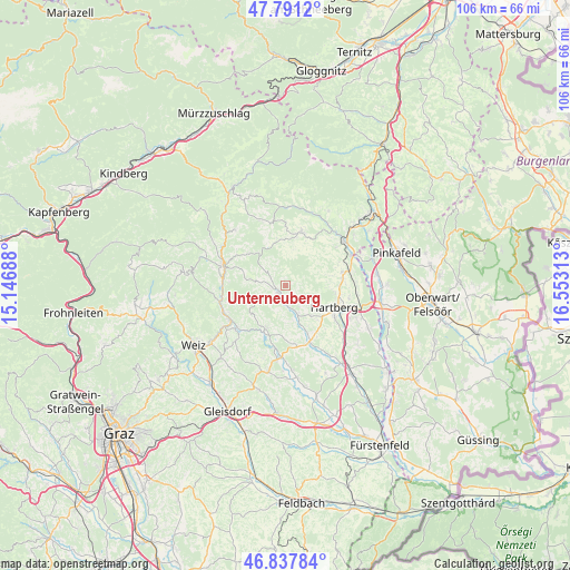 Unterneuberg on map