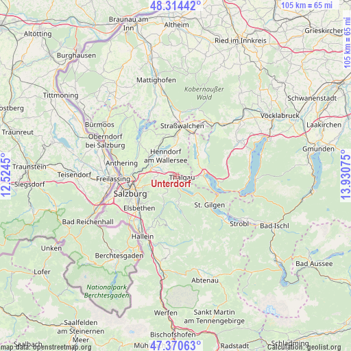 Unterdorf on map