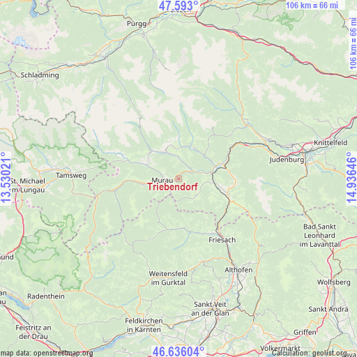 Triebendorf on map