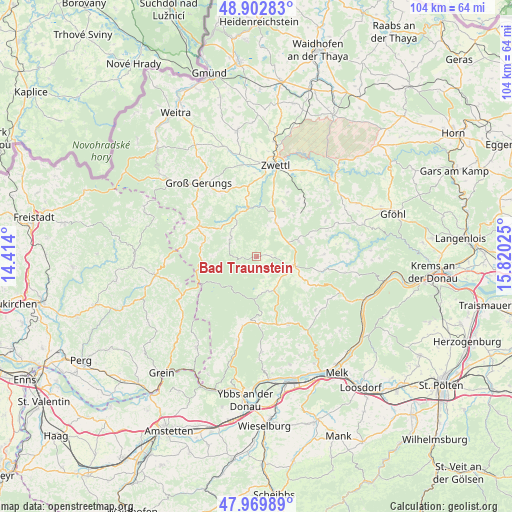 Bad Traunstein on map