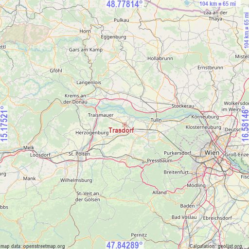 Trasdorf on map