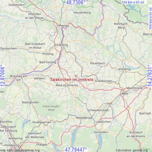 Taiskirchen im Innkreis on map