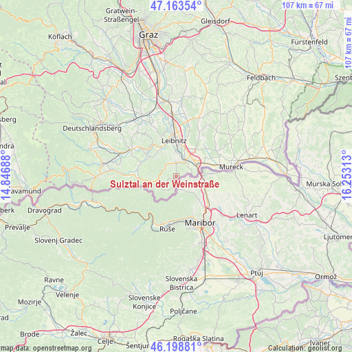 Sulztal an der Weinstraße on map