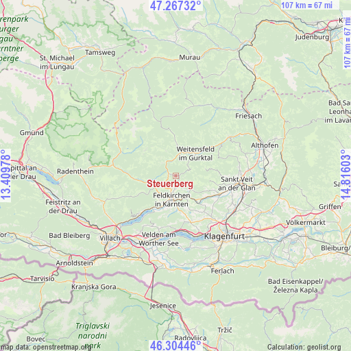 Steuerberg on map