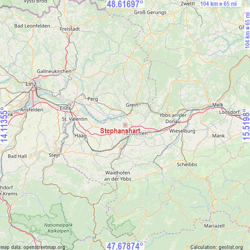 Stephanshart on map