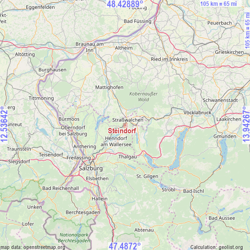 Steindorf on map