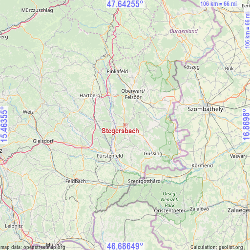Stegersbach on map