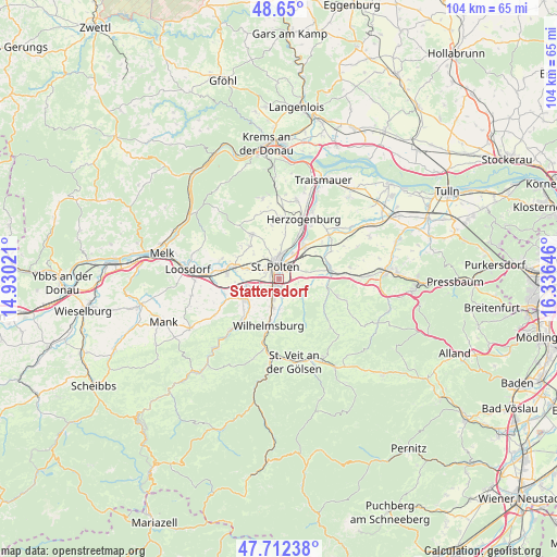 Stattersdorf on map