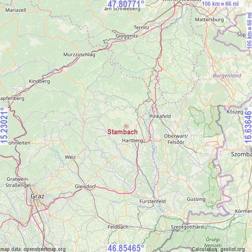 Stambach on map