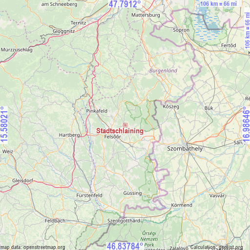 Stadtschlaining on map