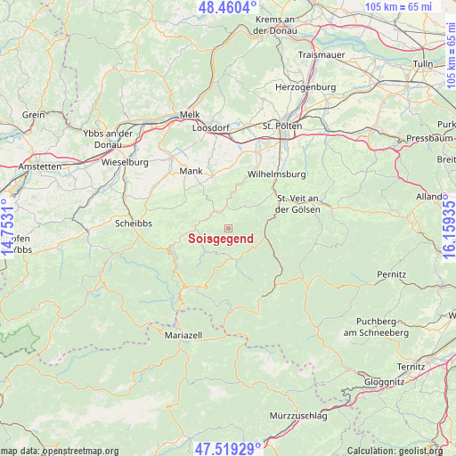 Soisgegend on map