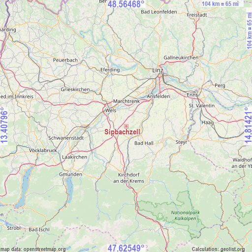 Sipbachzell on map
