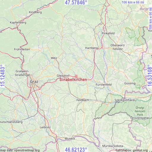 Sinabelkirchen on map