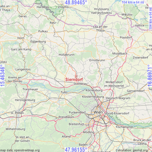 Sierndorf on map