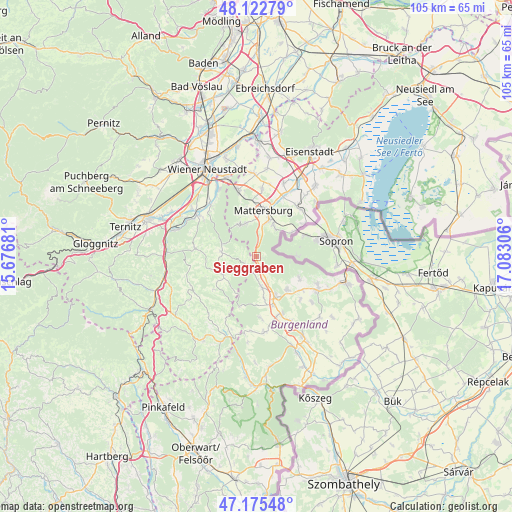 Sieggraben on map