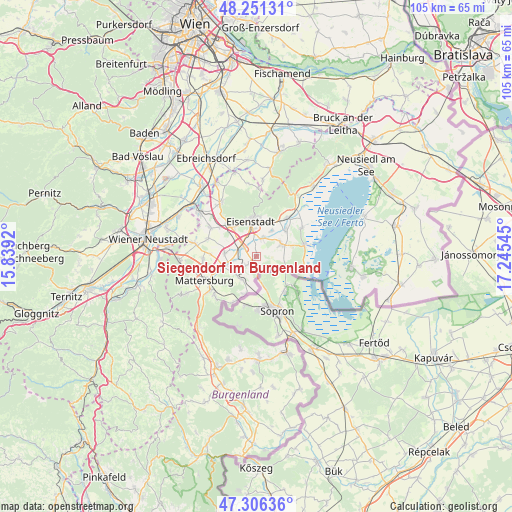 Siegendorf im Burgenland on map