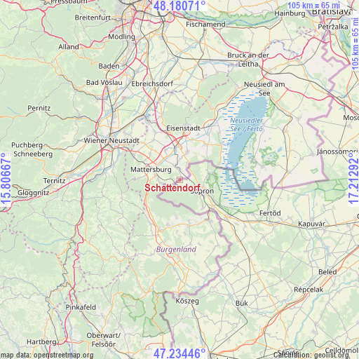 Schattendorf on map