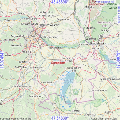 Sarasdorf on map