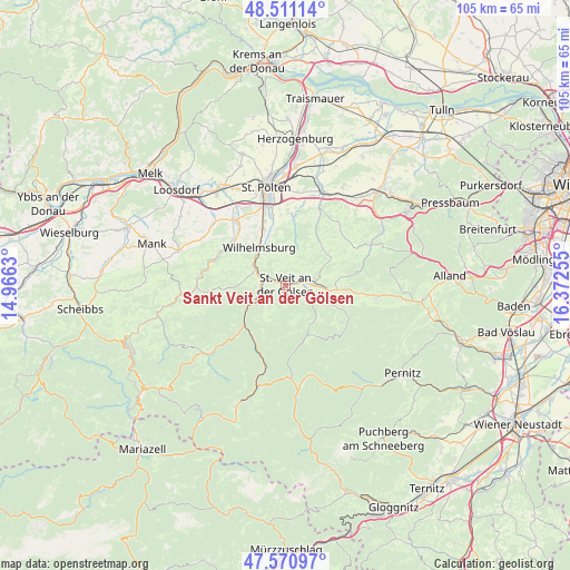 Sankt Veit an der Gölsen on map
