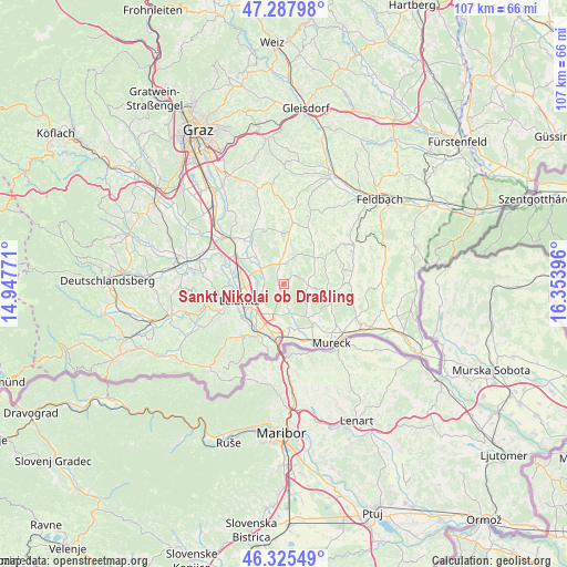 Sankt Nikolai ob Draßling on map