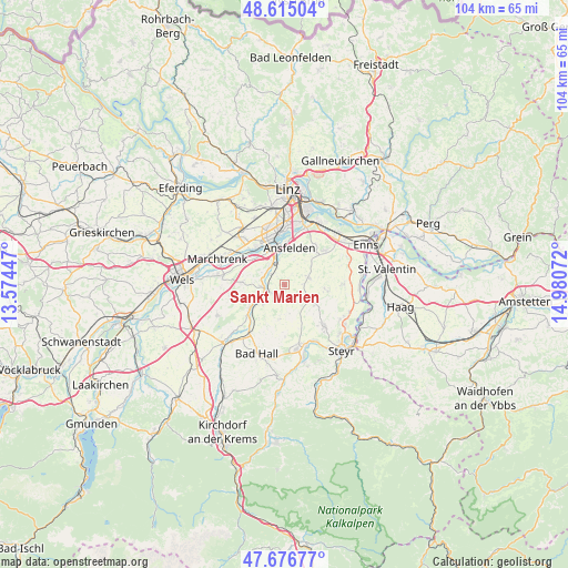 Sankt Marien on map