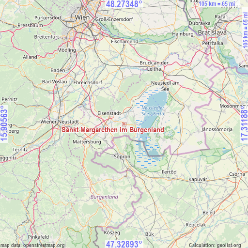 Sankt Margarethen im Burgenland on map