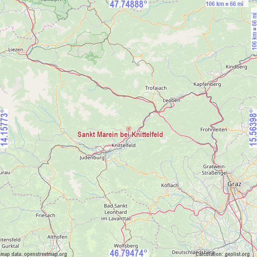 Sankt Marein bei Knittelfeld on map