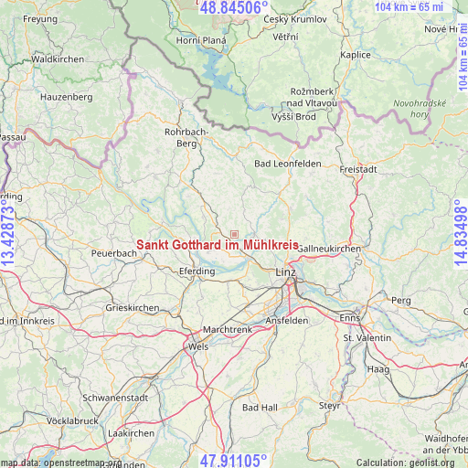 Sankt Gotthard im Mühlkreis on map