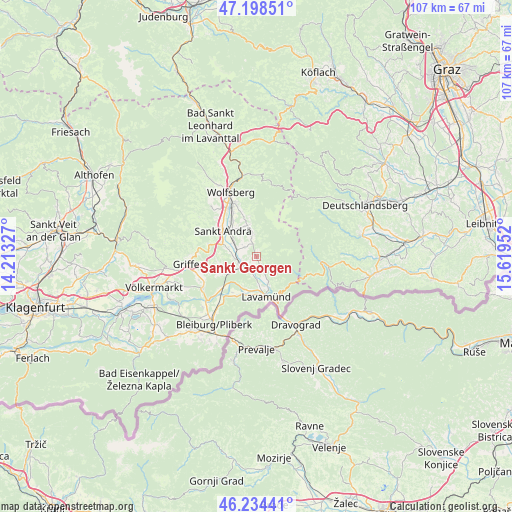 Sankt Georgen on map