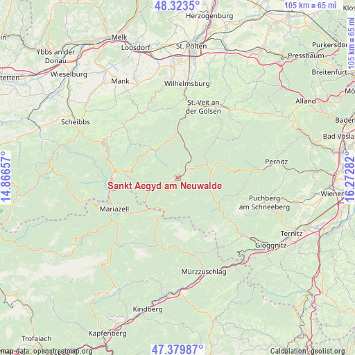 Sankt Aegyd am Neuwalde on map