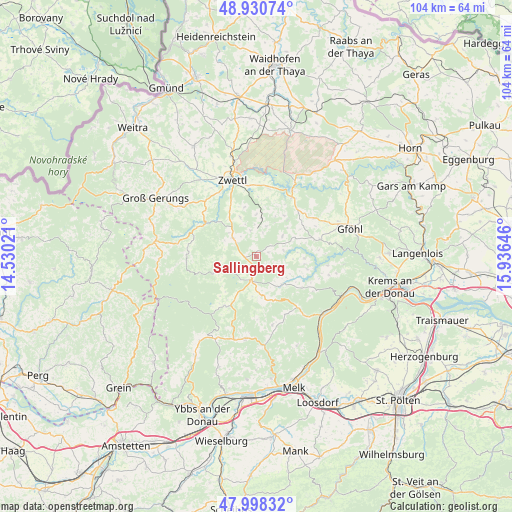 Sallingberg on map