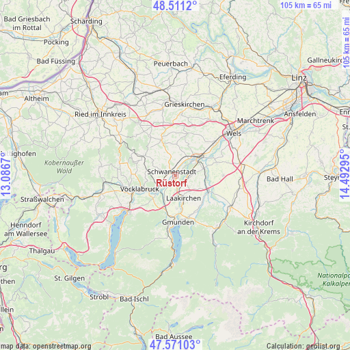 Rüstorf on map