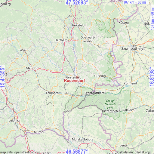 Rudersdorf on map