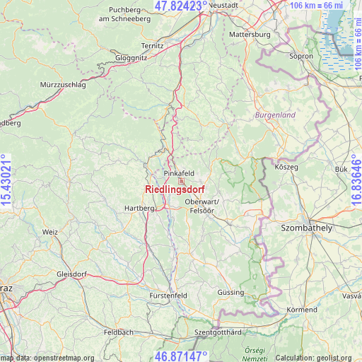 Riedlingsdorf on map