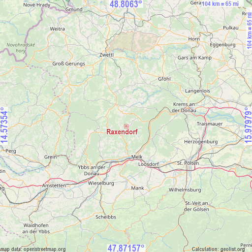 Raxendorf on map