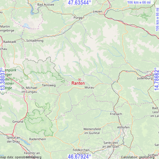 Ranten on map