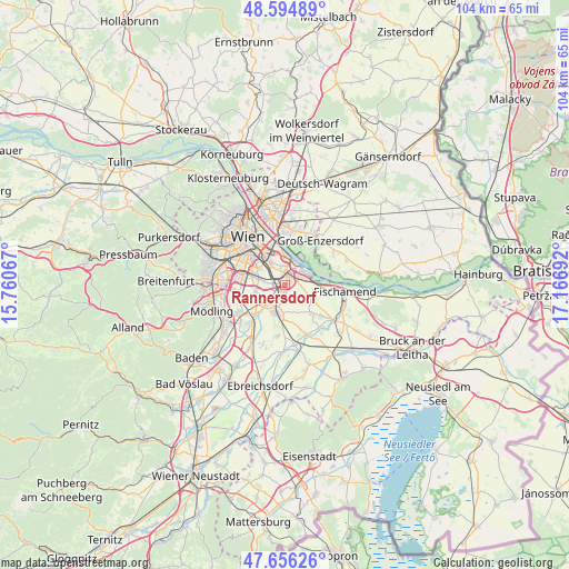 Rannersdorf on map