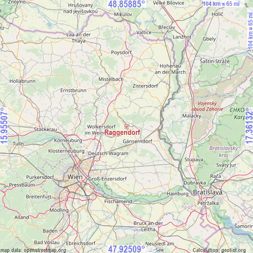 Raggendorf on map