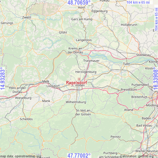Ragelsdorf on map