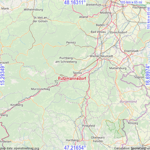 Putzmannsdorf on map