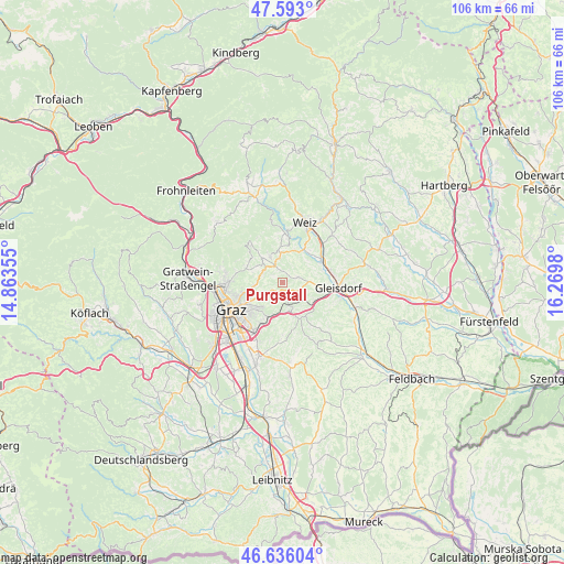 Purgstall on map