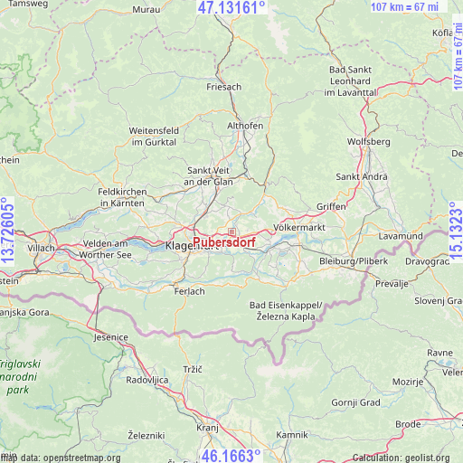 Pubersdorf on map