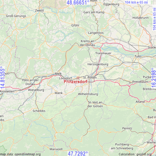 Prinzersdorf on map