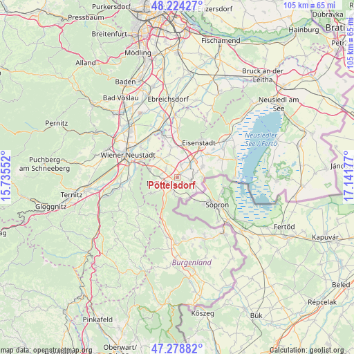 Pöttelsdorf on map