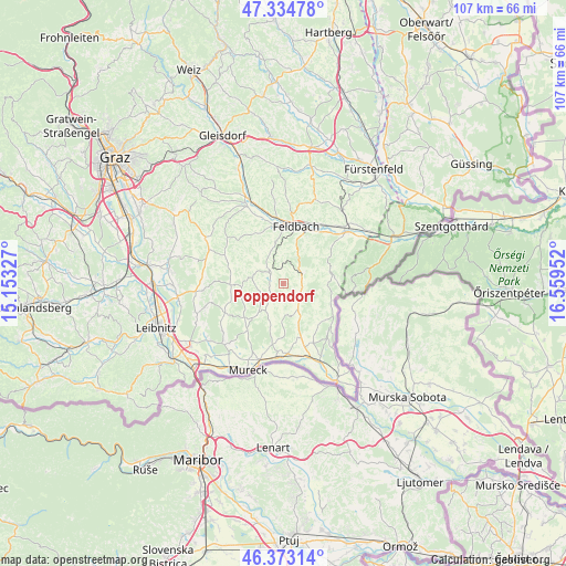 Poppendorf on map