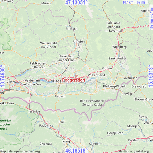 Poggersdorf on map
