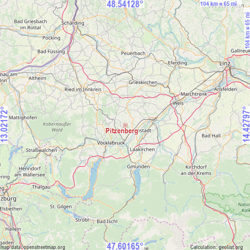 Pitzenberg on map