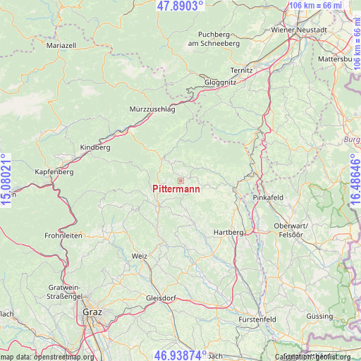 Pittermann on map