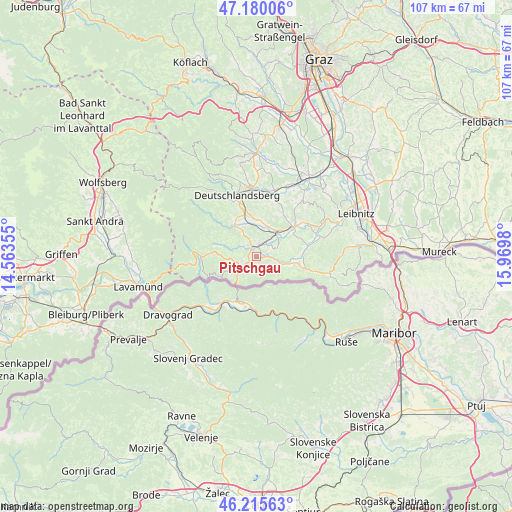 Pitschgau on map